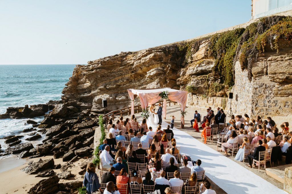 Destination Wedding na praia do guincho  em portugal