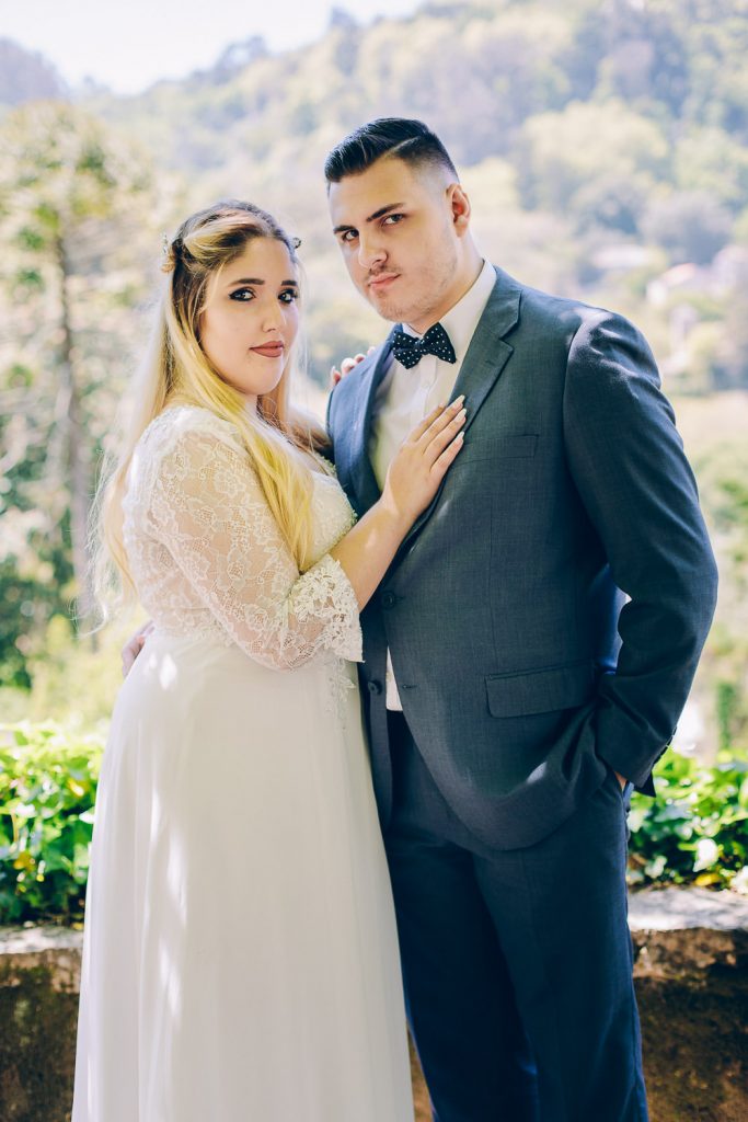 Elopement Casamento Sintra-Lisboa retrato dos noivos