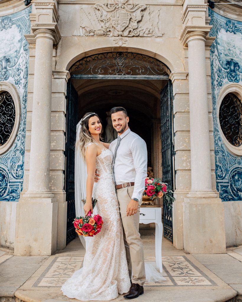 destination wedding palácio estoi retrato dos noivos