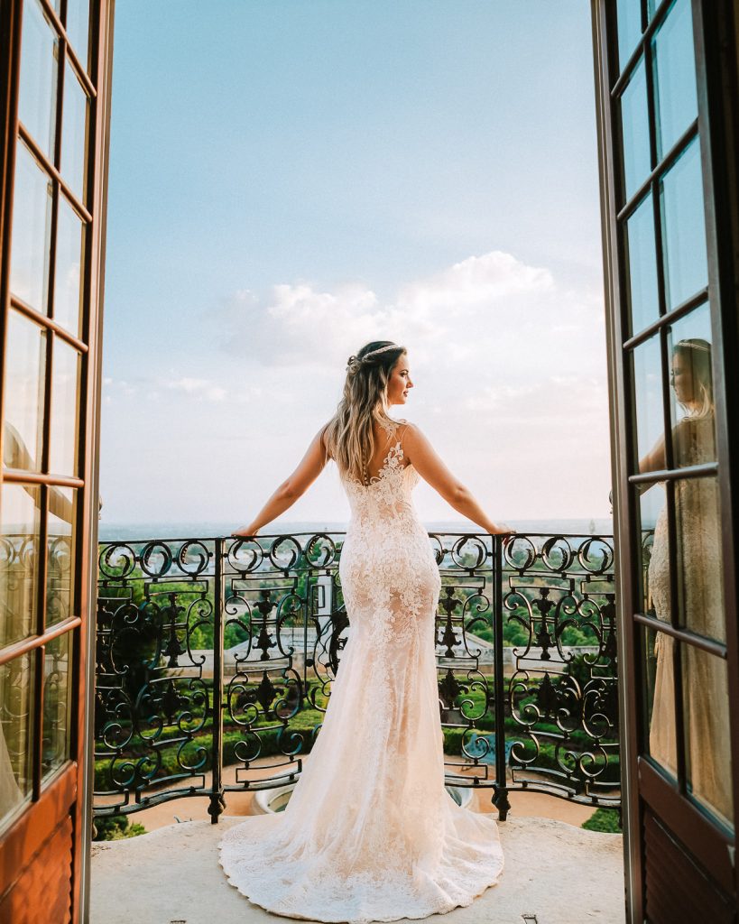 destination wedding palácio estoi noiva na sacada