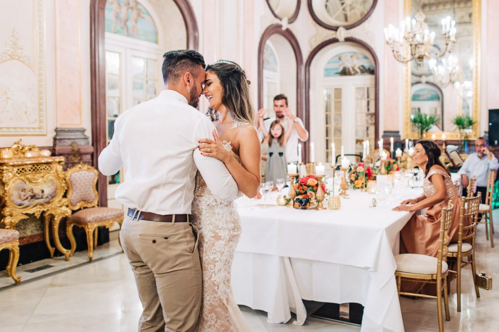 destination wedding palácio estoi a primeira dança dos noivos