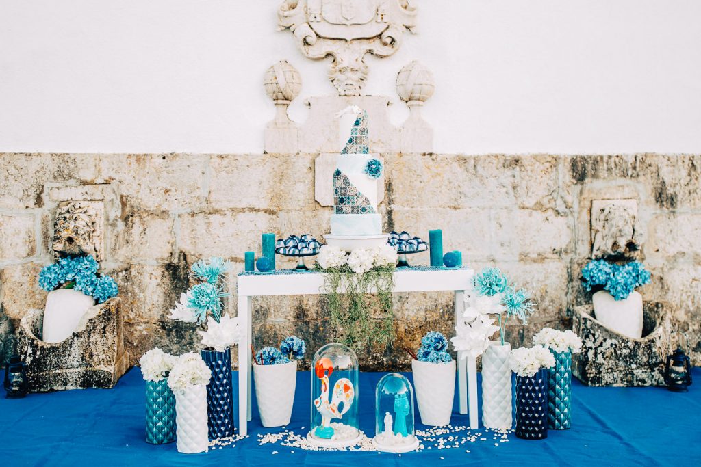 Elopement Alma lisboeta em Lisboa mesa de bolo