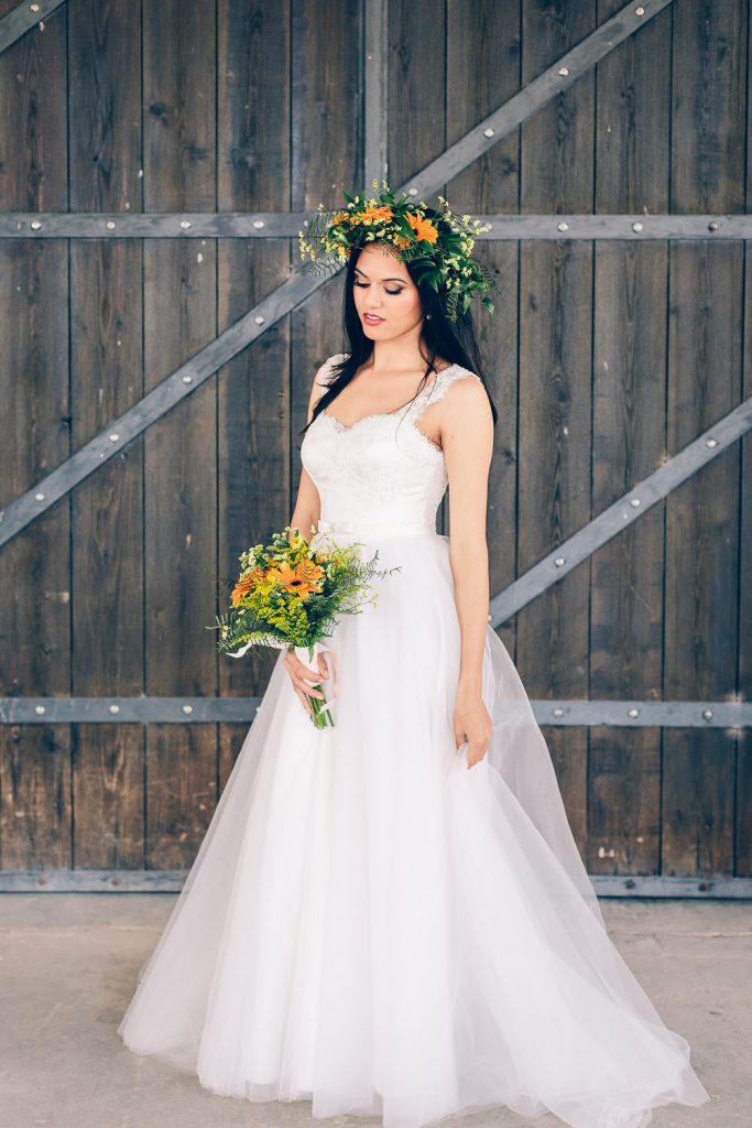 elopement boho quinta de alcube retrato da noiva pronta
