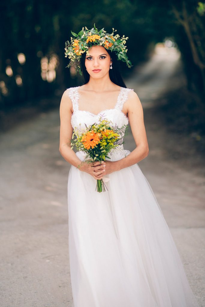 elopement boho quinta de alcube entrada da noiva