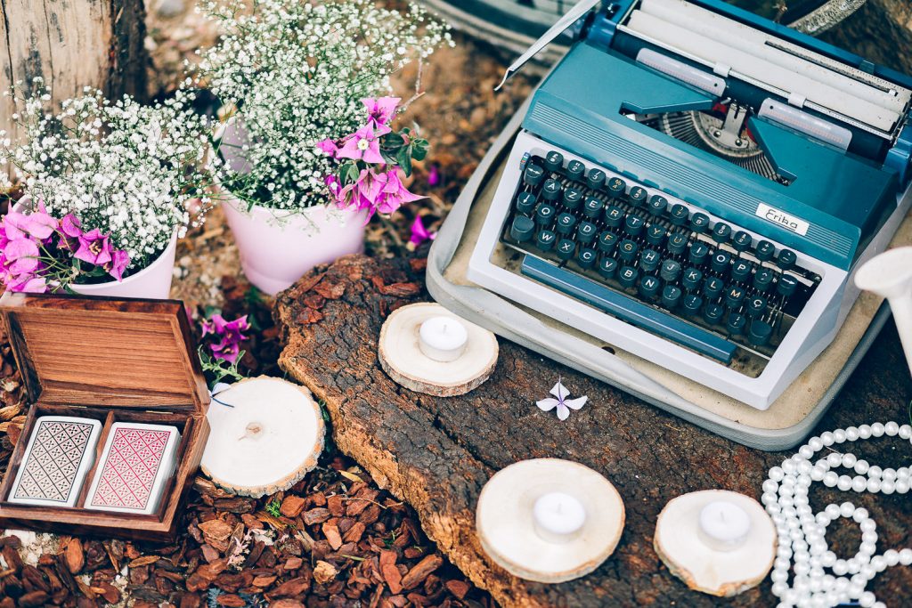 elopement boho quinta de alcube detalhes da decoração vintage