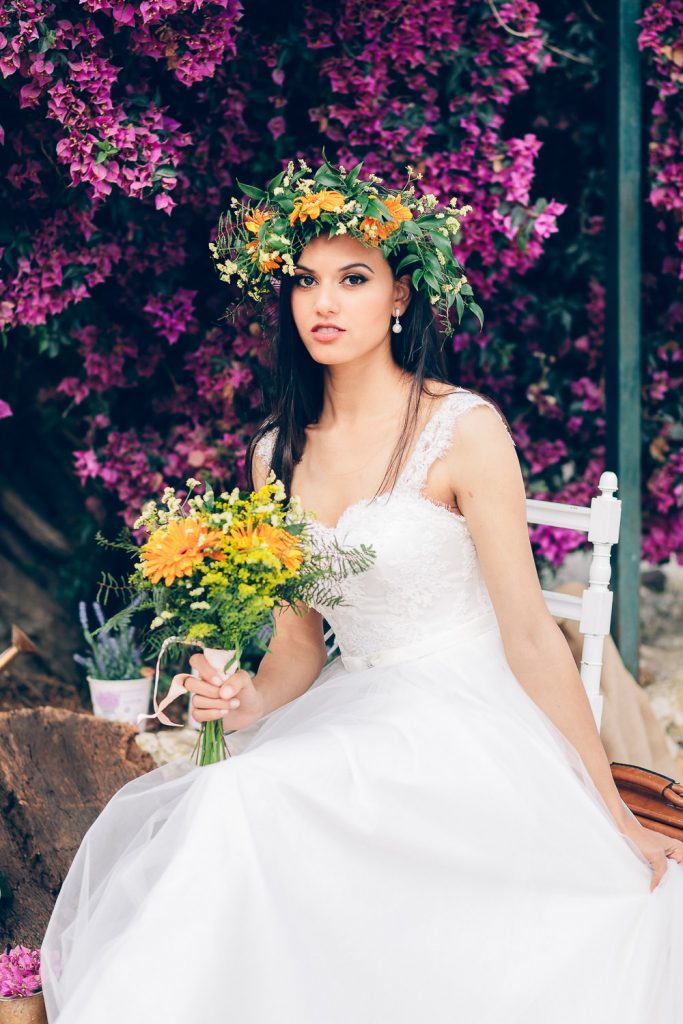 elopement boho quinta de alcube retrato da noiva