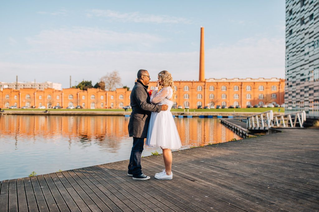 o primeiro olhar do casal