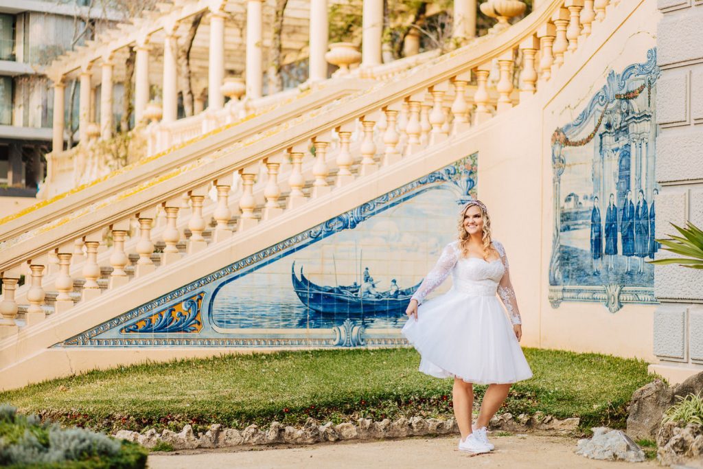 retrato da noiva mo Parque Infante Dom Pedro