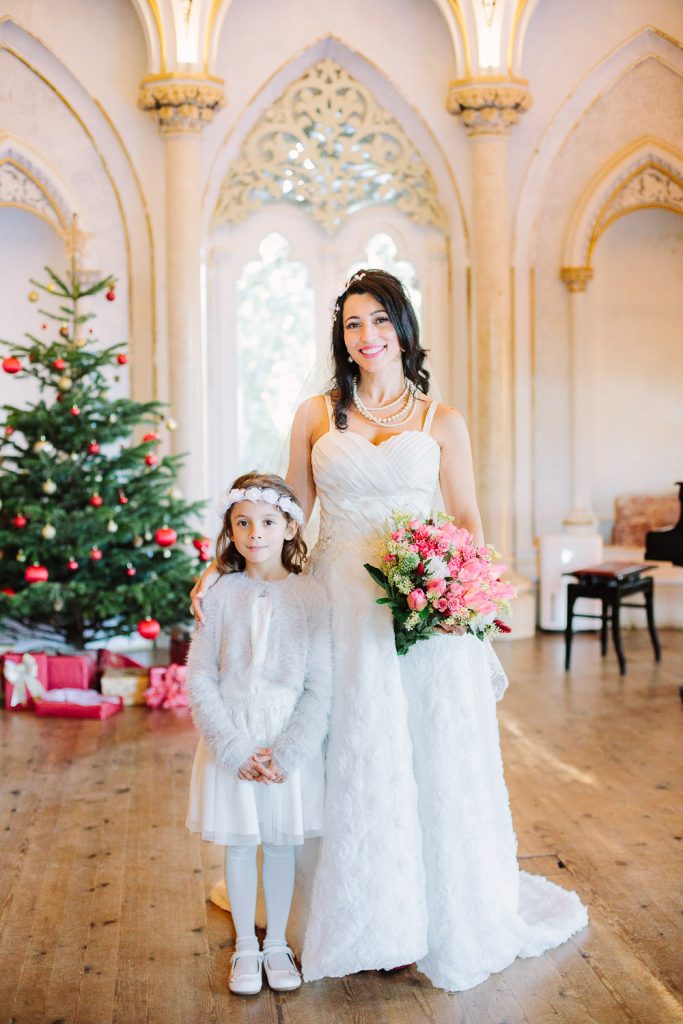 noiva com a sua daminha