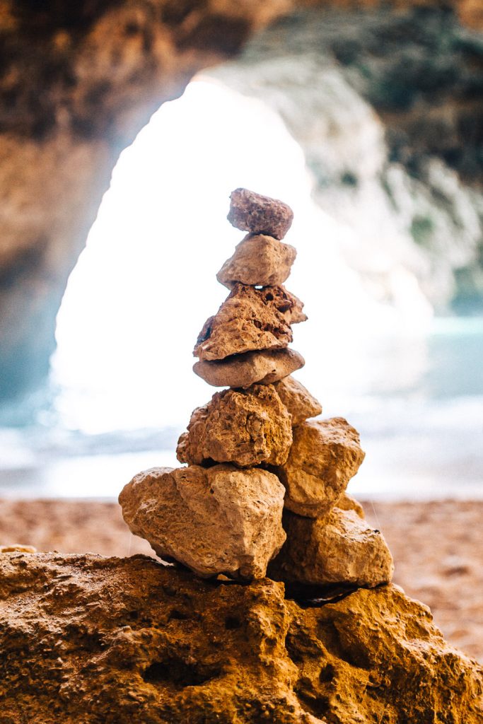ensaio gruta benagil monte de pedra