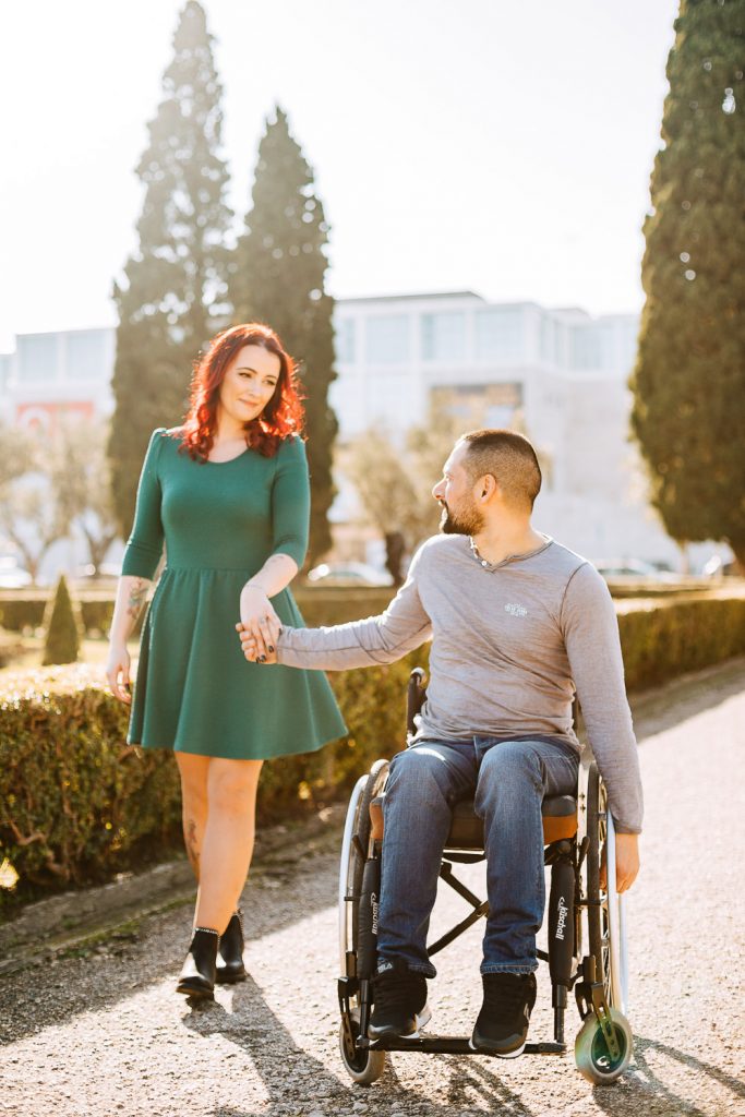 ensaio de cadeirante