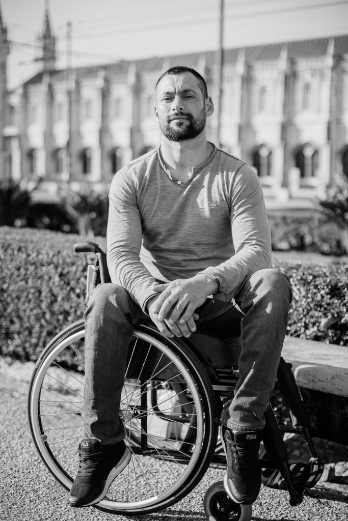 retrato cadeirante