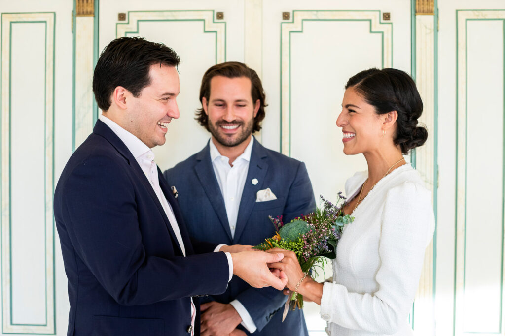 cerimônia de elopement em casa