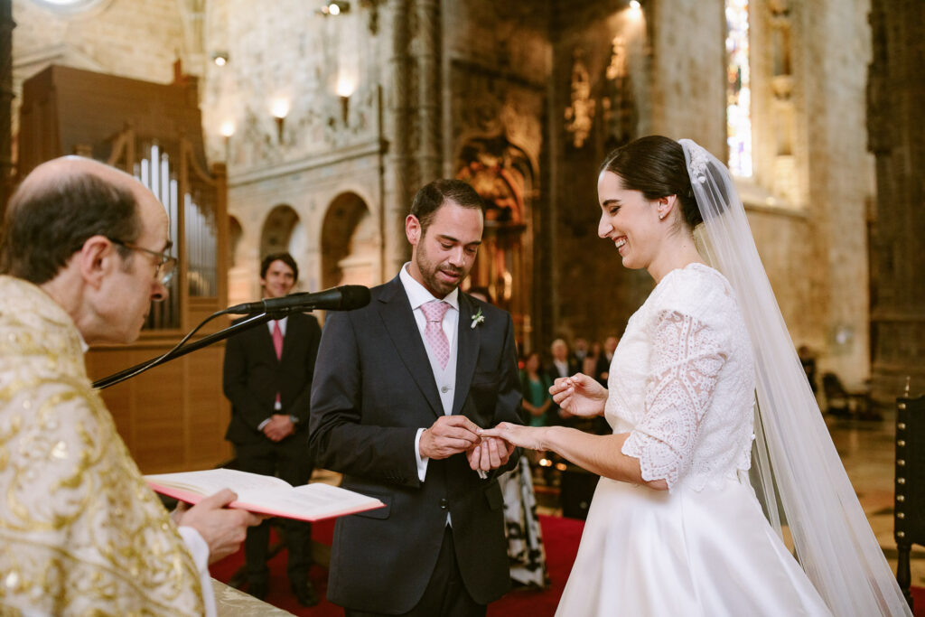 troca das alianças no Mosteiro-dos-Jerónimos